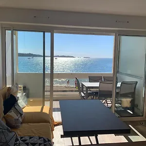  Appartement T3 Les Pieds Dans L'eau, Plage Du Cros, Vue Mer